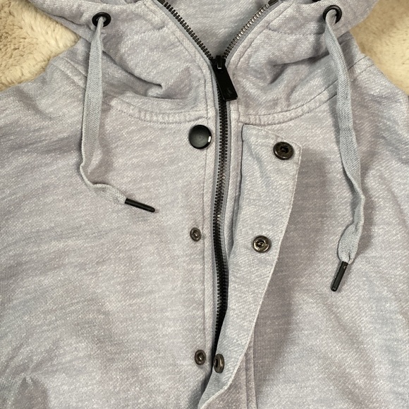 Volcom Hoody Pullover Blue Gray Color Block Men’s XS - Picture 7 of 11